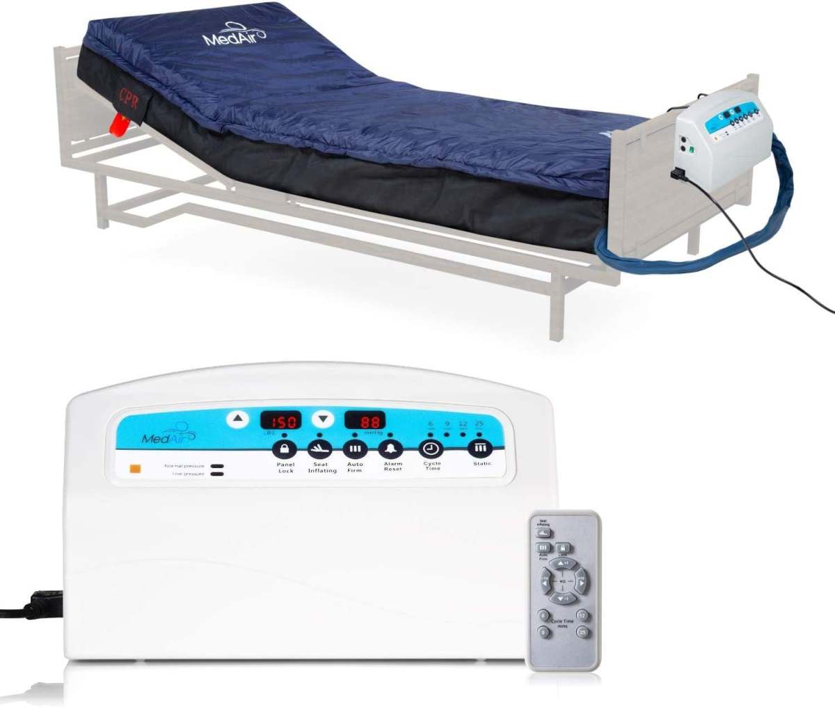 Medical MedAir Low Air Loss Mattress Replacement System with Alarm